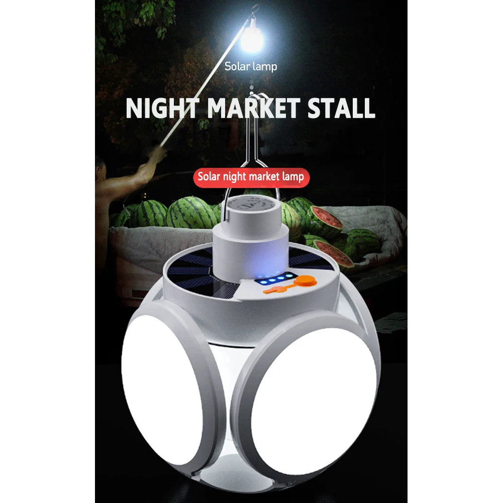 Electric Solar USB LED Lantern 5 Modes 500LM Tent Light