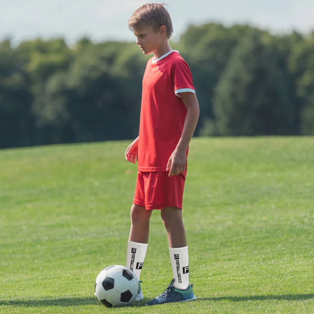 Unisex Non Slip Soccer Socks With Silicone Suction Grips