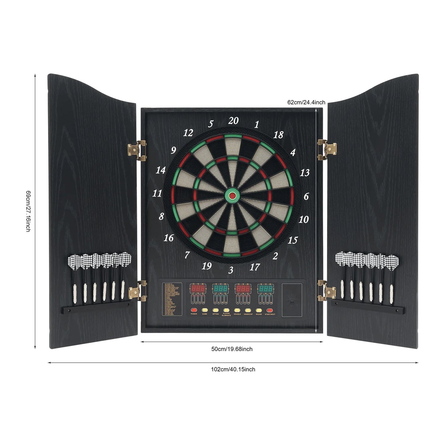 Electronic Dart Disc With Auto Scoring And LED Displays