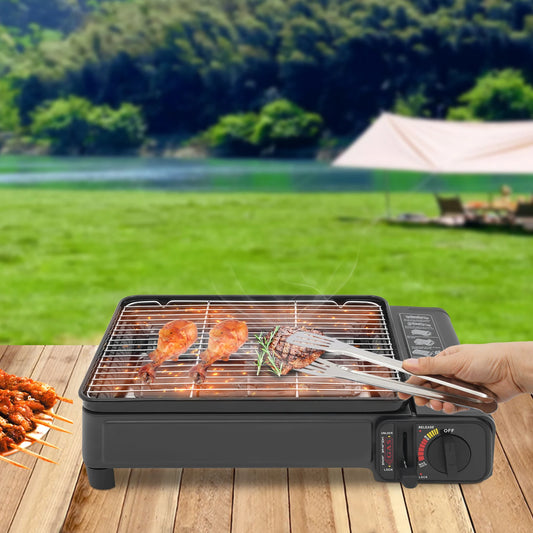 Portable Gas Barbecue Stove With Carrying Case For Camping