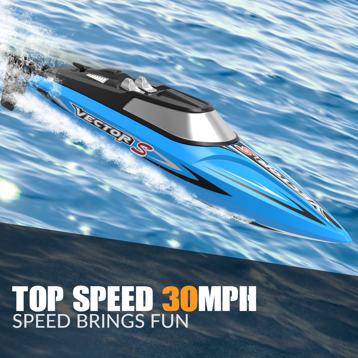 EXHOBBY Vector SR48 RC Boat 2.4GHz Brushless High Speed