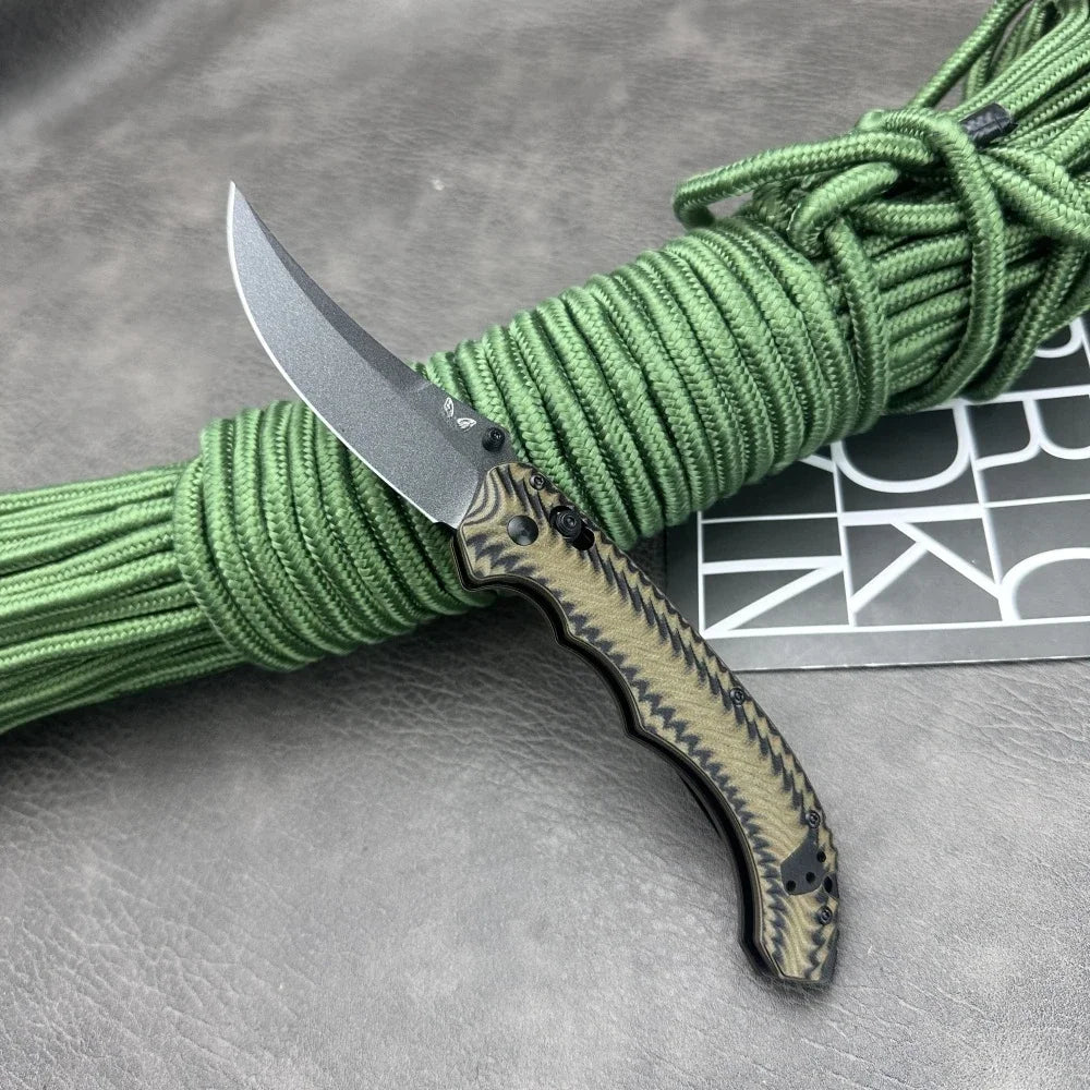 The BM 865 Is A Daily Portable EEDC Folding Knife with A D2 Steel Blade and A G10 Handle and It Is An Outdoor Camping Tool