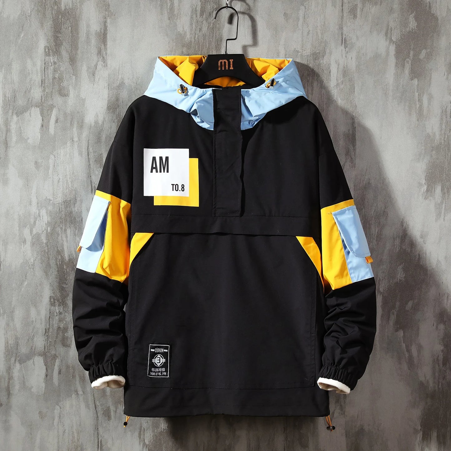 Wetailor Mens Waterproof Hooded Windbreaker Jacket