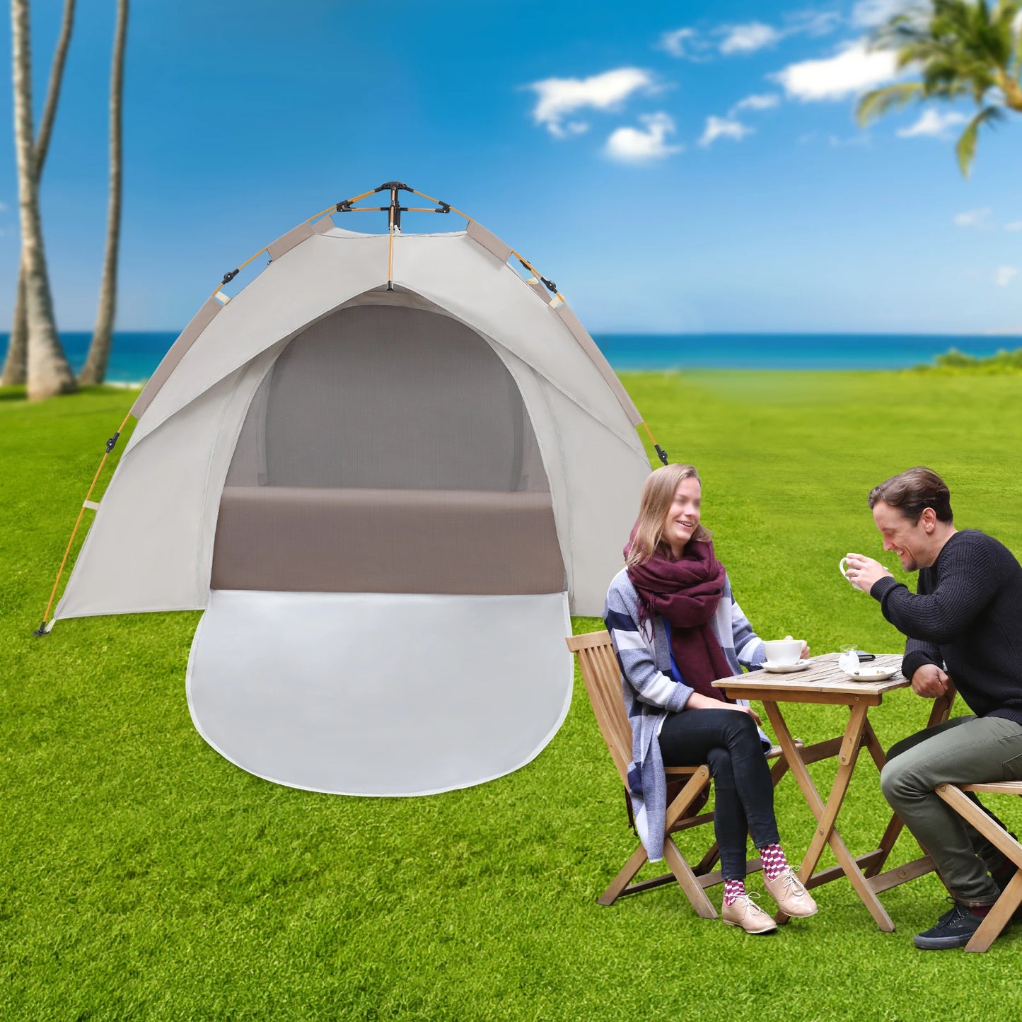 Building Automatic Opening Camping Tent Portable Waterproof Shelter