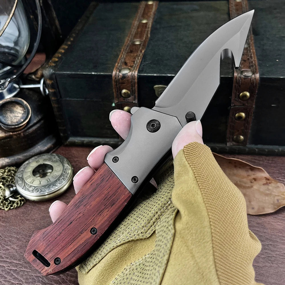 DIY Supplies Wilderness Survival Folding Pocket Knife for Camping