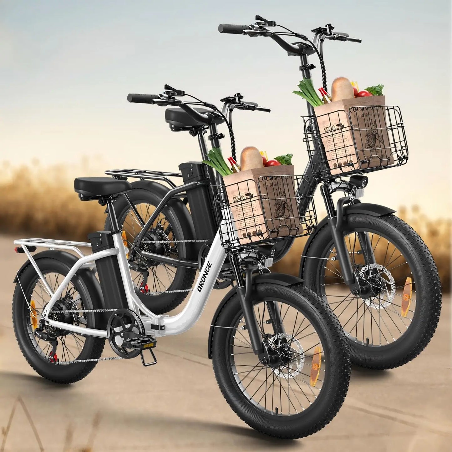 Qronge Mirage Electric Bike Folding 1000W 70 Miles Range