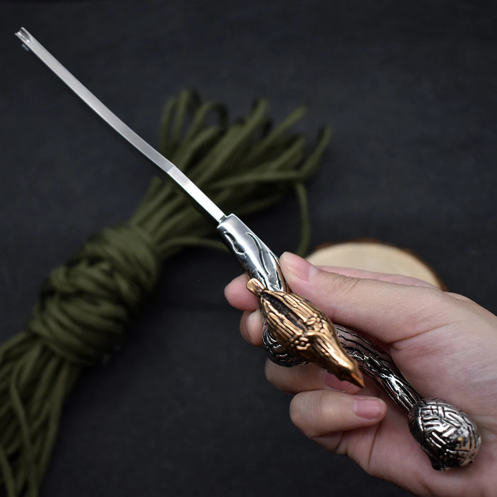 BlackDragonDIY Razor D2 Handmade Survival Knife With 316 Stainless Handle