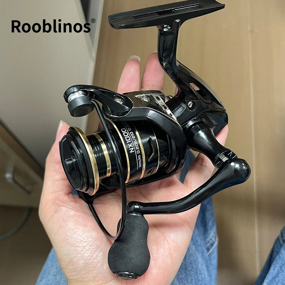 ROOBLINOS NX Fishing Reel Spinning Reel Metal Reel Cup 10KG Max Drag Power Spinning Wheel High Speed Adapt to Any Water Body