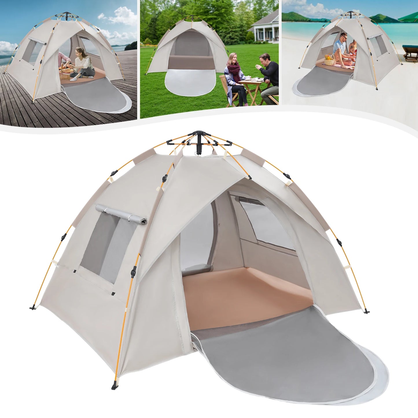 Building Automatic Opening Camping Tent Portable Waterproof Shelter
