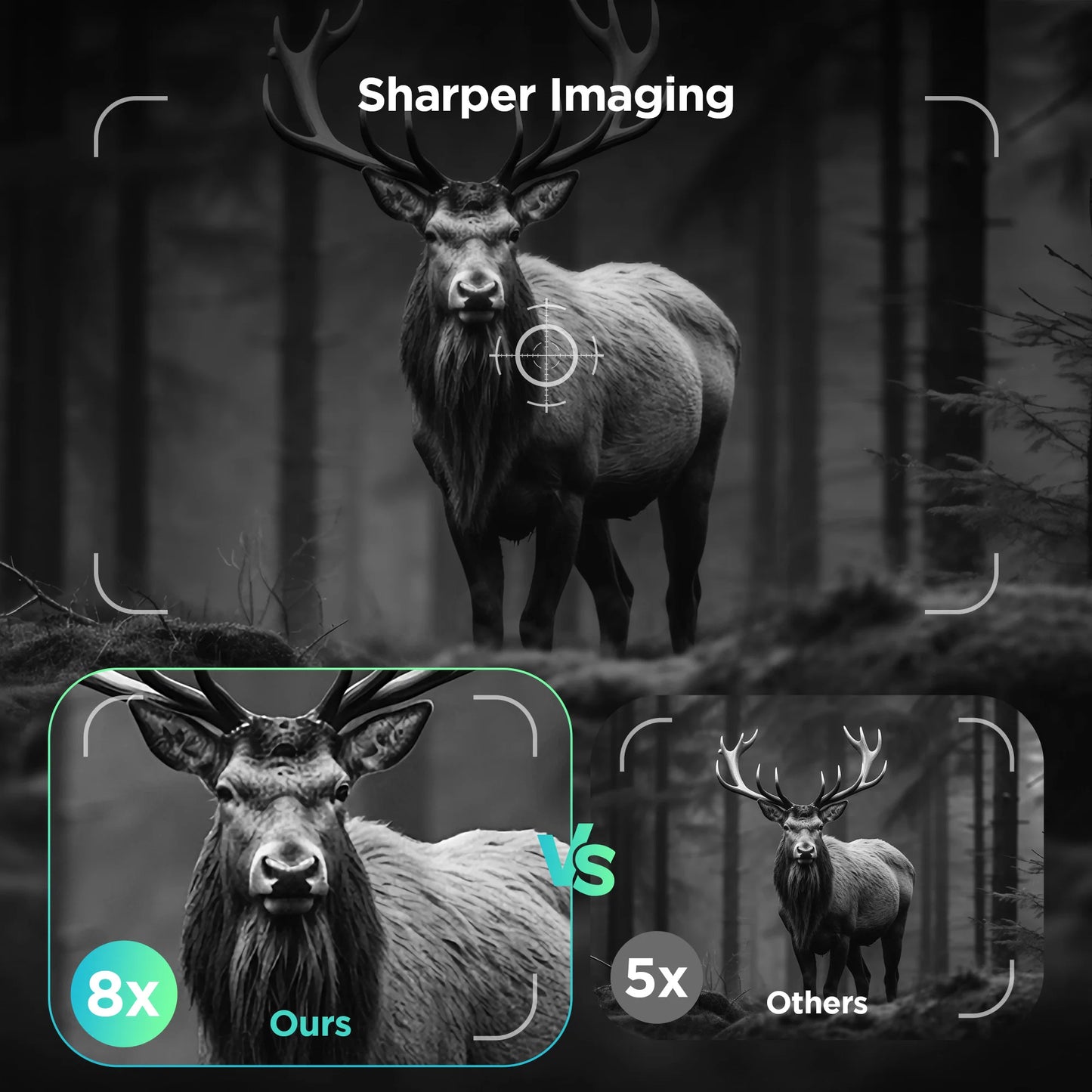 DIYIMI Night Vision Binoculars 8x Digital Zoom IR Video Recording