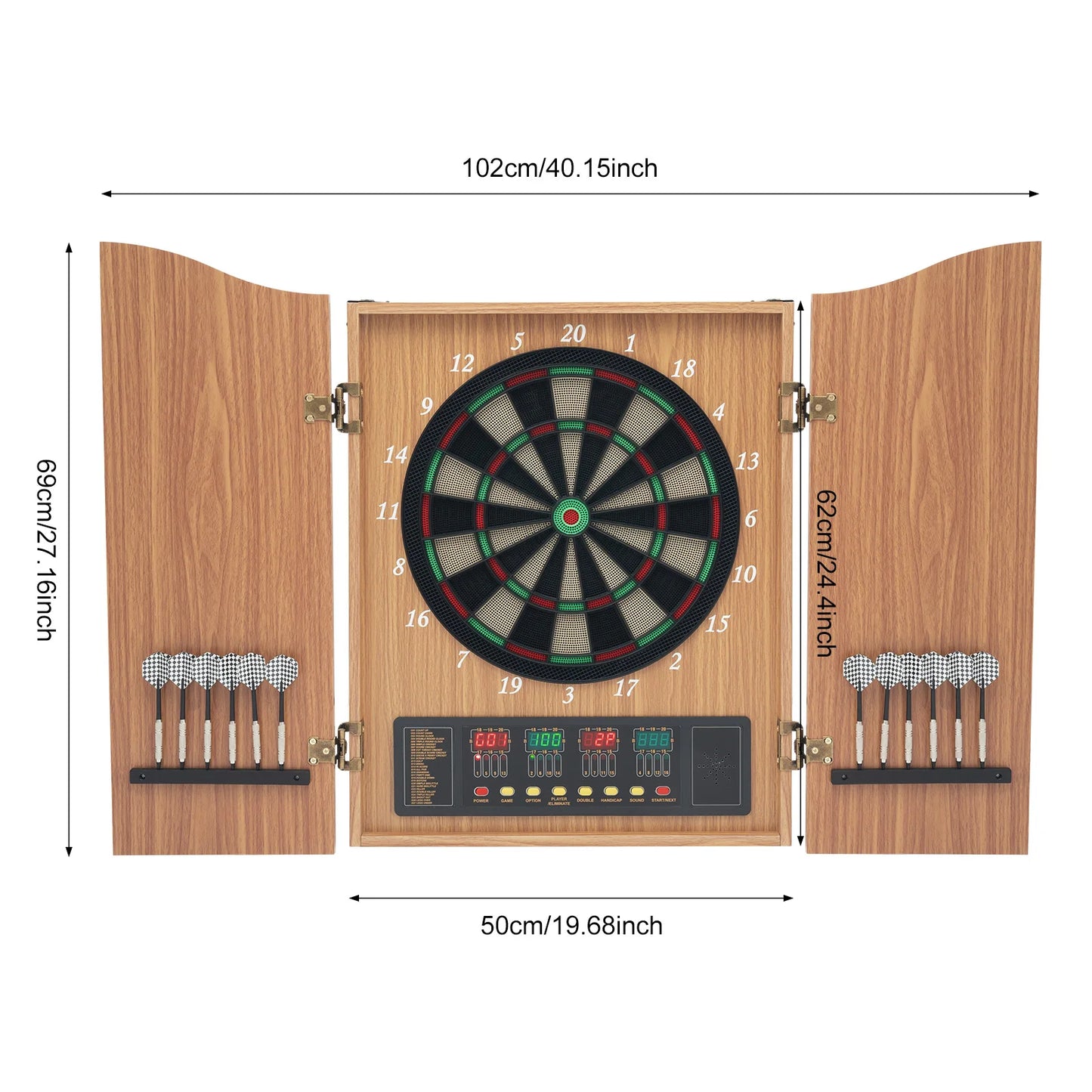 Electronic Dart Disc With Auto Scoring And LED Displays