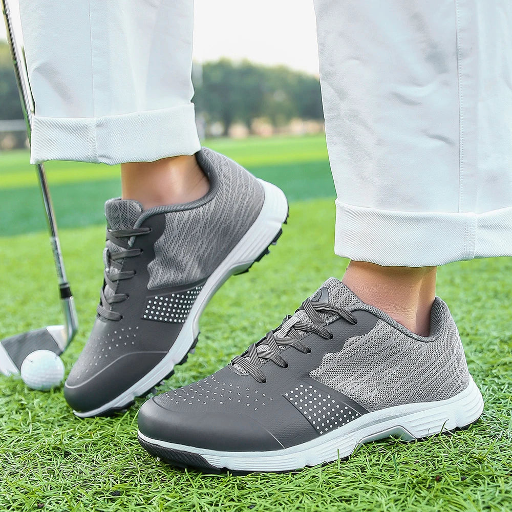 Lenox Men Golf Shoes Professional Spikes Anti Slip Footwear