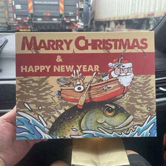 Fishing, Fishing Gear, Fishing Accessories and Equipment, 1 Set of 2025 Advent Calendar Fishing Holiday Countdown, 24-Piece Lure Series