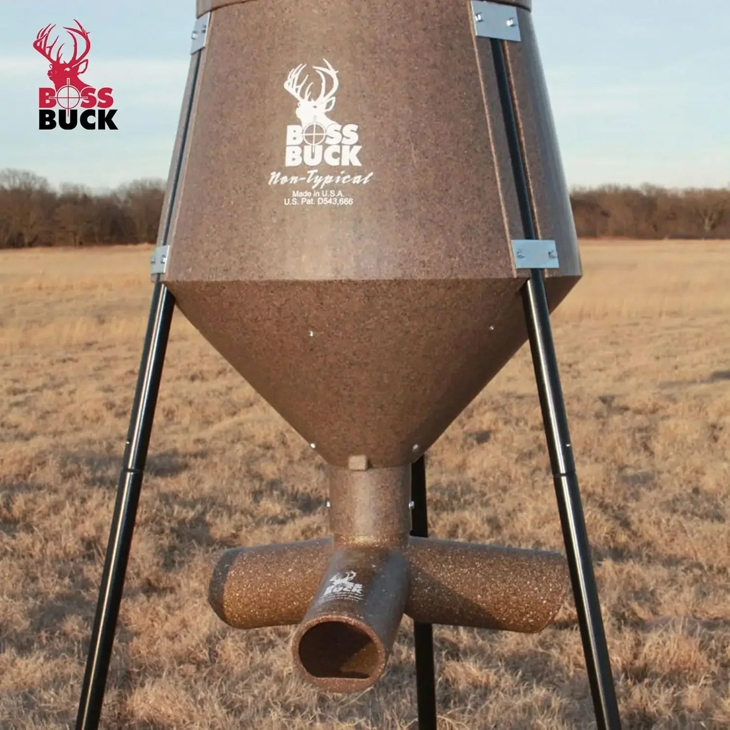 XMSJ Deer Feeder Hunting Gravity Feed System With UV Protection