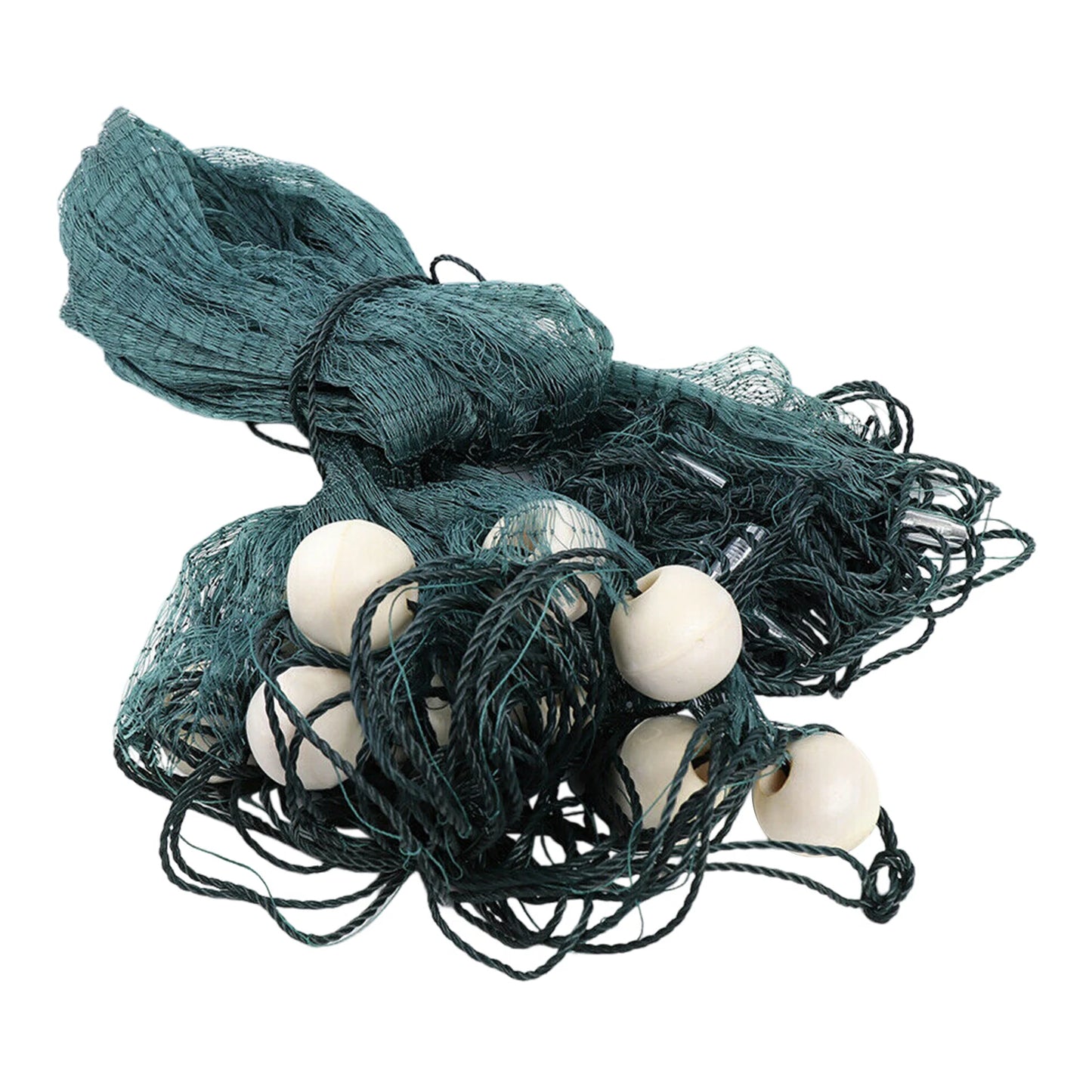 33x6.5ft Fish Net Handmade Fishing Drag Net with High Density Mesh and Iron Pendant Seine Bait Fish Mesh Netting for Fishing