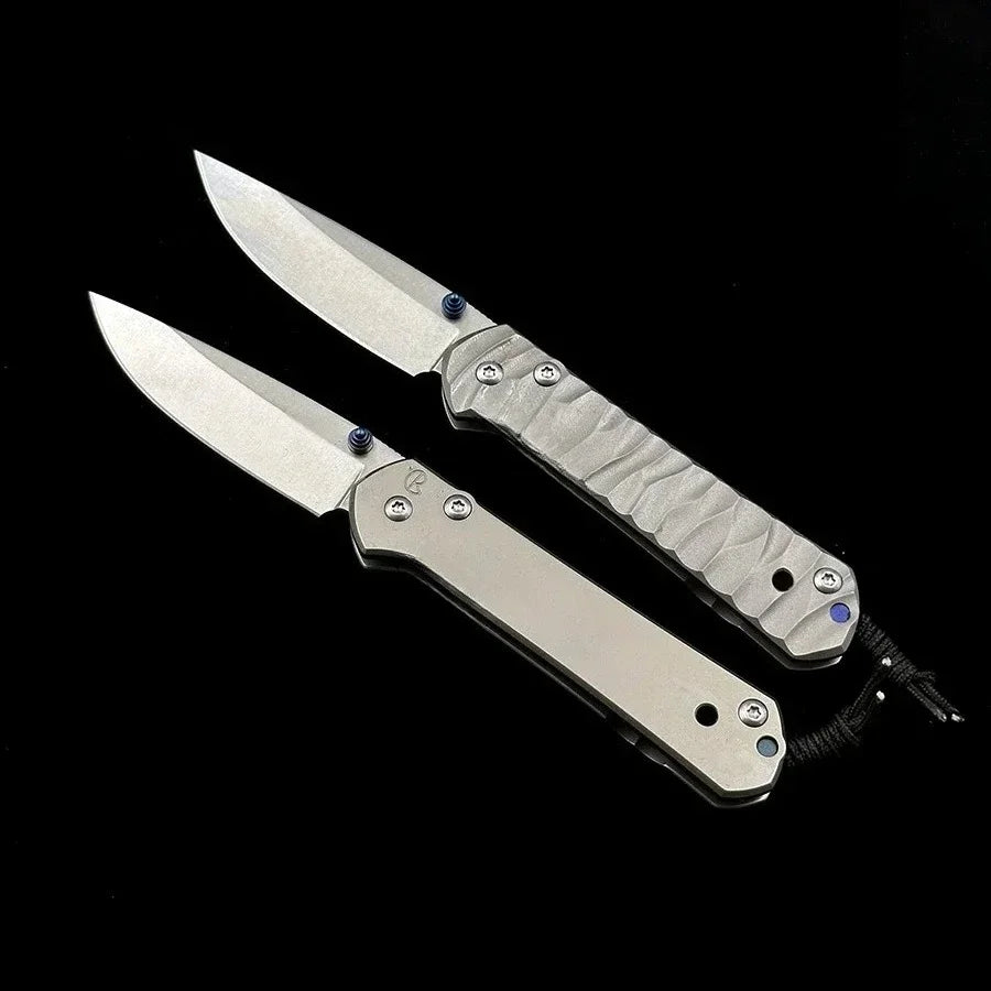 DIY Supplies Woodworking Titanium Folding Knife With D2 Blade