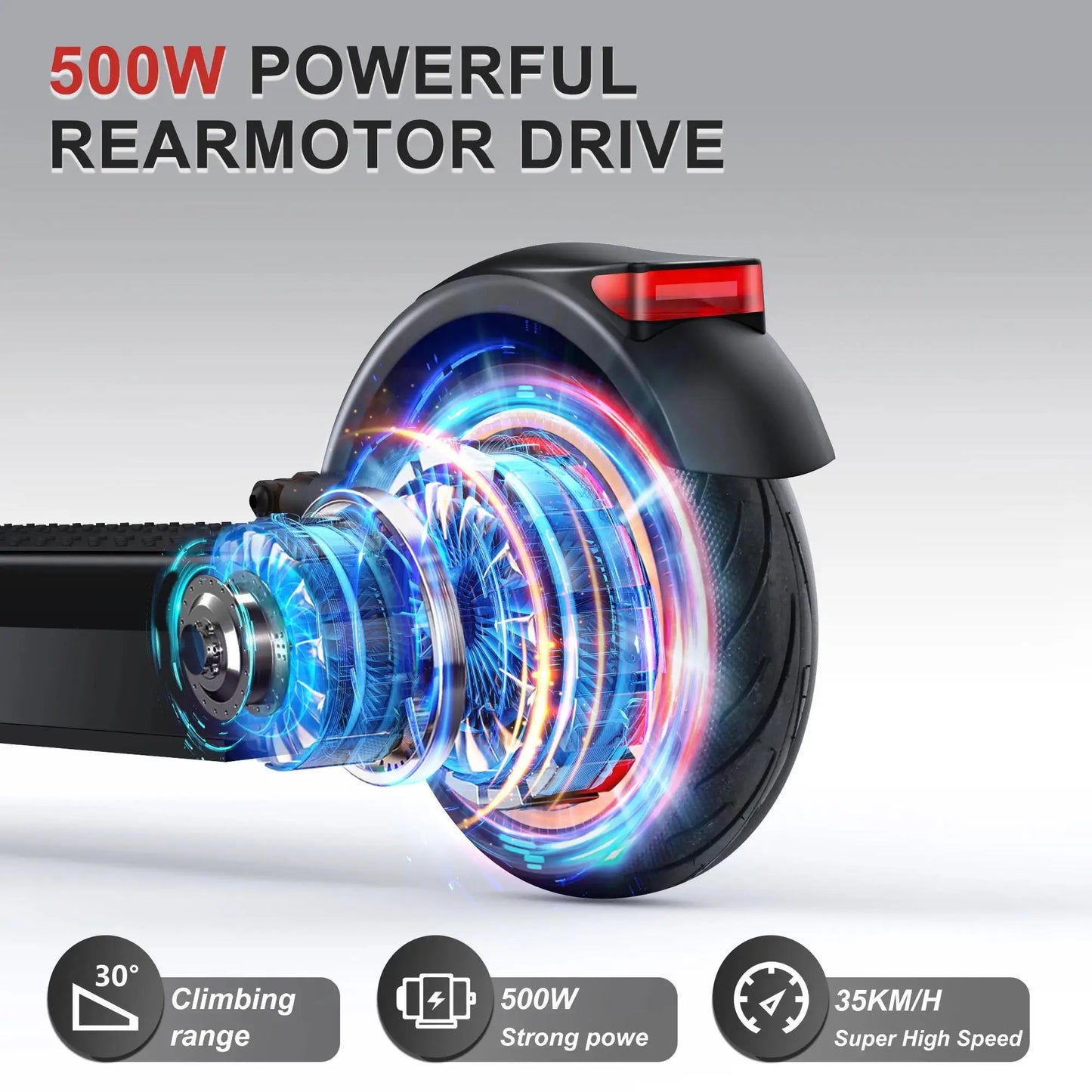 AOVOPRO ESMAX Electric Scooter 500W 28 Mile Range Folding