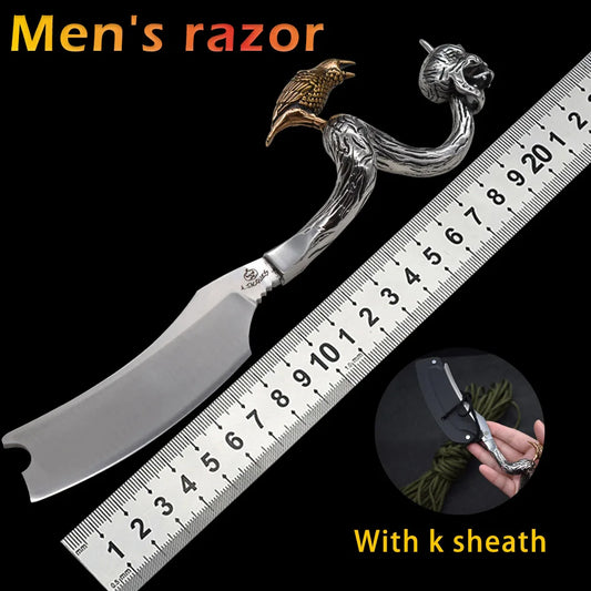 BlackDragonDIY Razor D2 Handmade Survival Knife With 316 Stainless Handle
