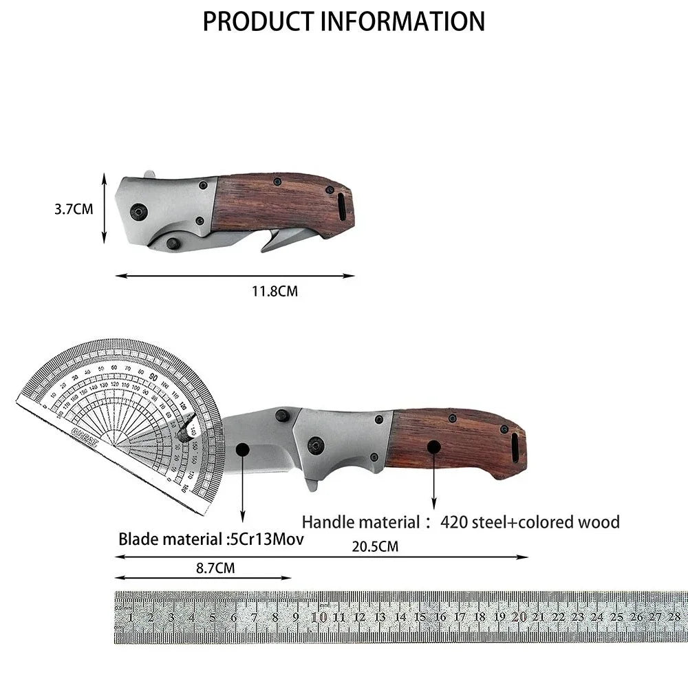DIY Supplies Wilderness Survival Folding Pocket Knife for Camping