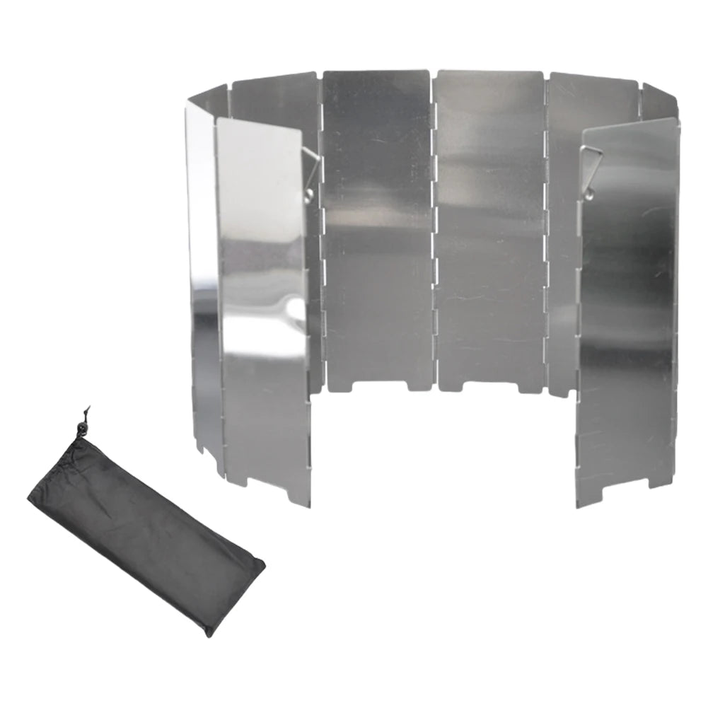 From The Vendor Field Gas Stove Wind Shield Aluminum Foldable