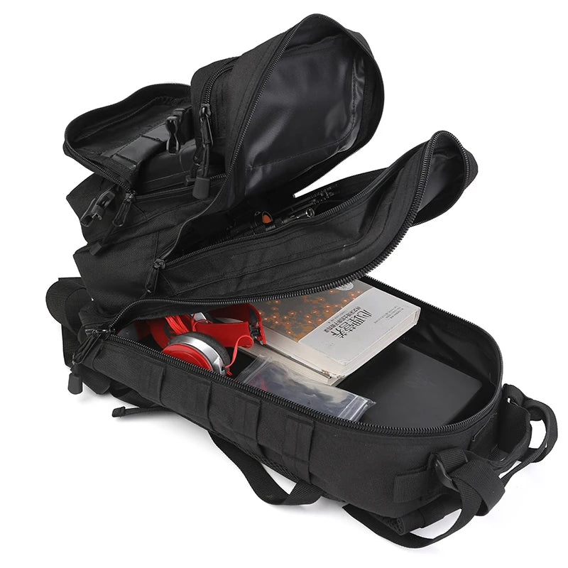 LQARMY Molle Tactical Backpack Rucksack For Hiking Camping Travel