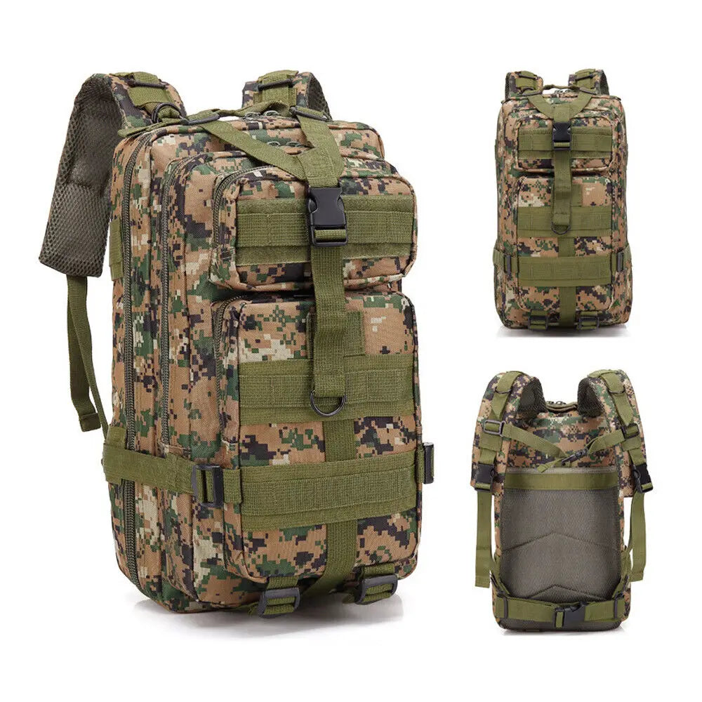 Military Tactical Backpack Molle Rucksack Bug Out Bag For Survival