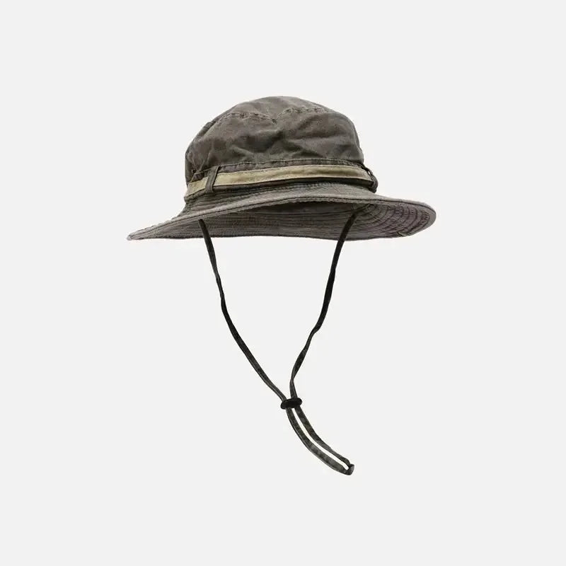 Men's Summer Fisherman Bucket Hat Outdoor Sunshade Panama Style