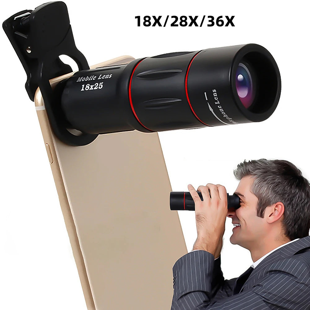 Shunmaii Clip On Phone Telephoto Lens For Smartphone Zoom