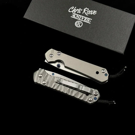 DIY Supplies Woodworking Titanium Folding Knife With D2 Blade