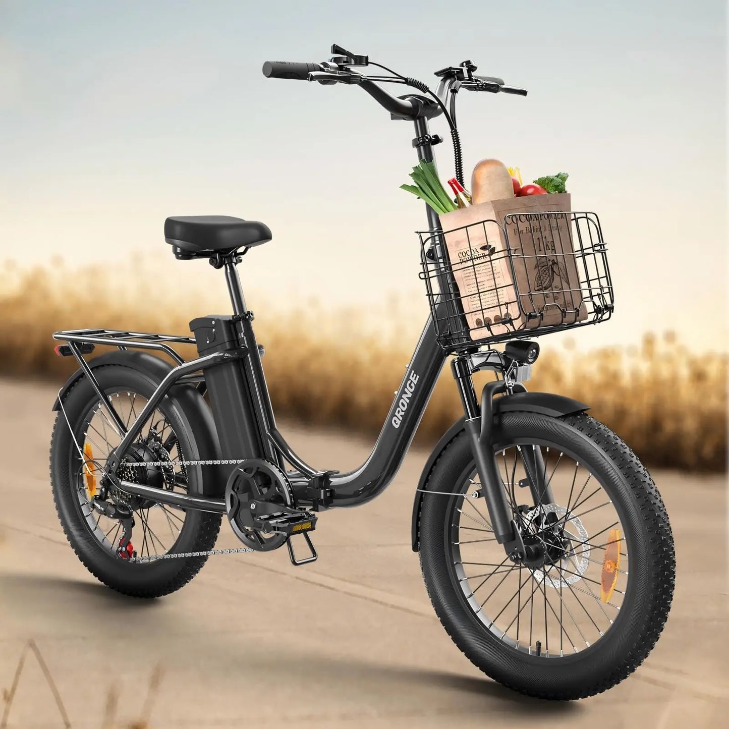 Qronge Mirage Electric Bike Folding 1000W 70 Miles Range