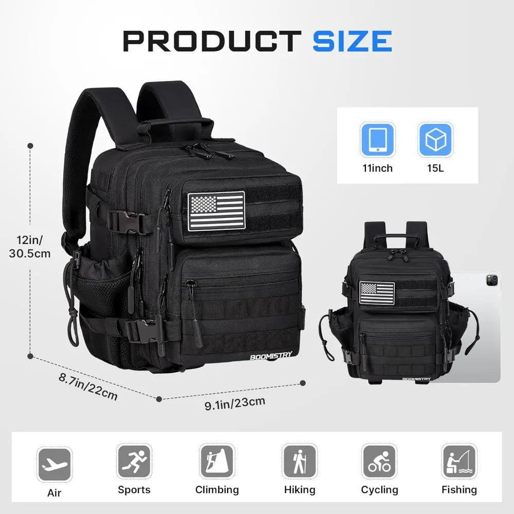 Boomistry Tactical Backpack Unisex Versatile Military Style Gear