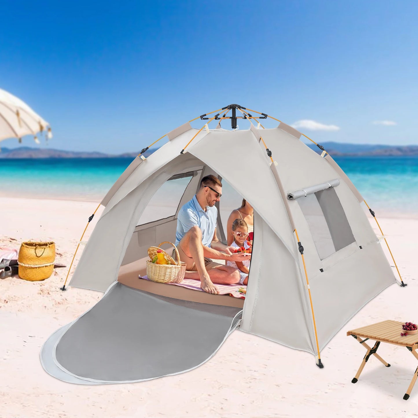 Building Automatic Opening Camping Tent Portable Waterproof Shelter