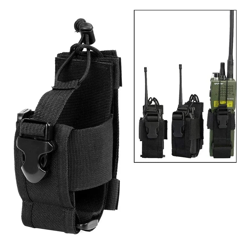Nylon Molle Walkie Talkie Pouch Radio Holder Waist Pack