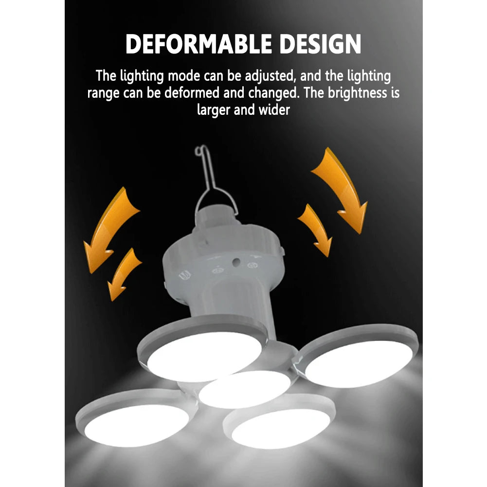 Electric Solar USB LED Lantern 5 Modes 500LM Tent Light