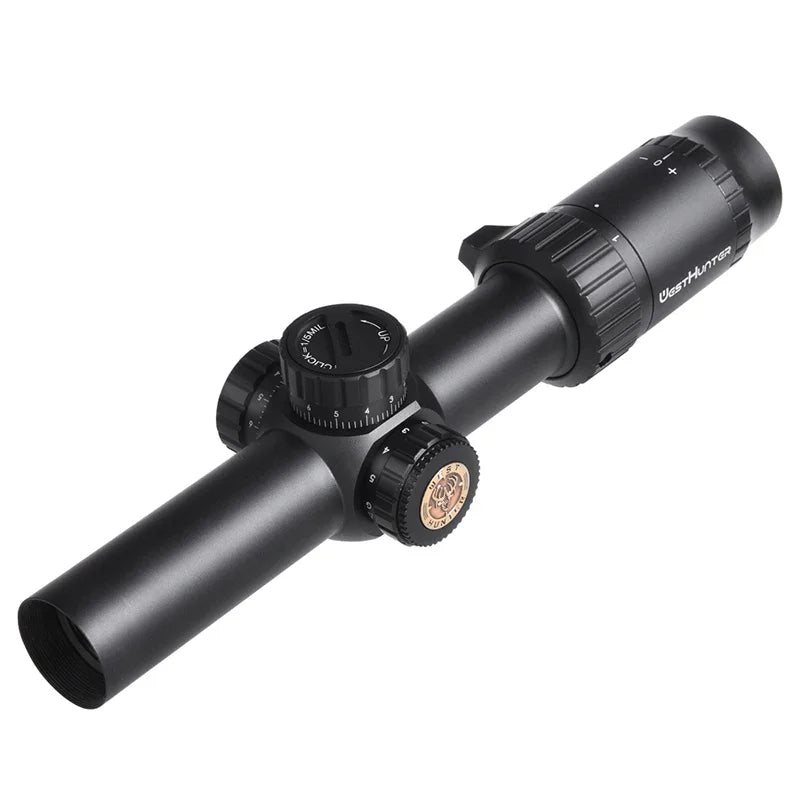 WestHunter HD 1-6X24 IR LPVO Riflescopes R/G Illumination Etched Glass Reticle Hunting Sights Long Eye Relief Optical Sights
