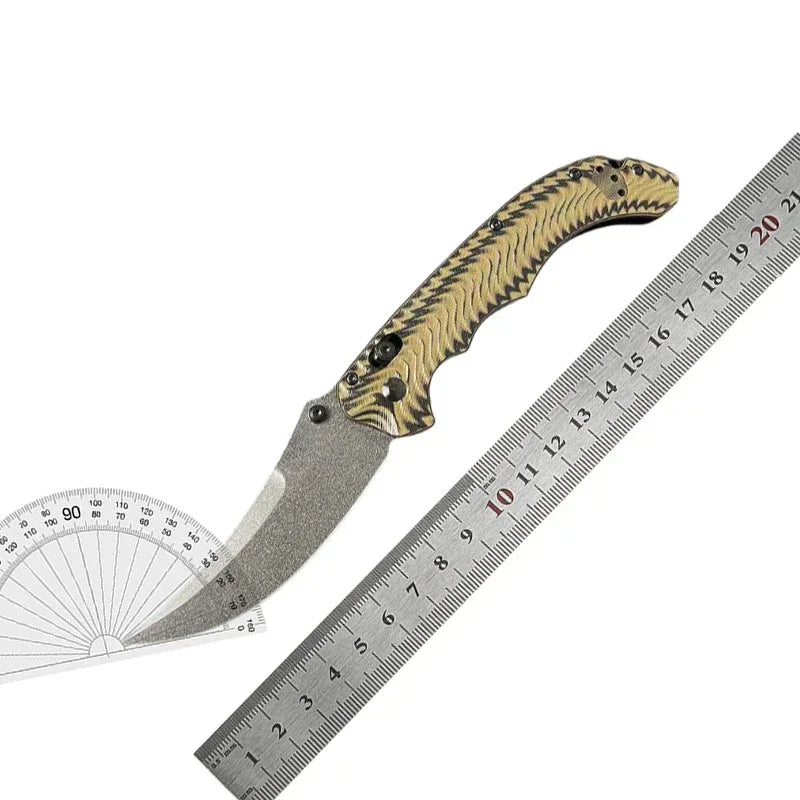 The BM 865 Is A Daily Portable EEDC Folding Knife with A D2 Steel Blade and A G10 Handle and It Is An Outdoor Camping Tool