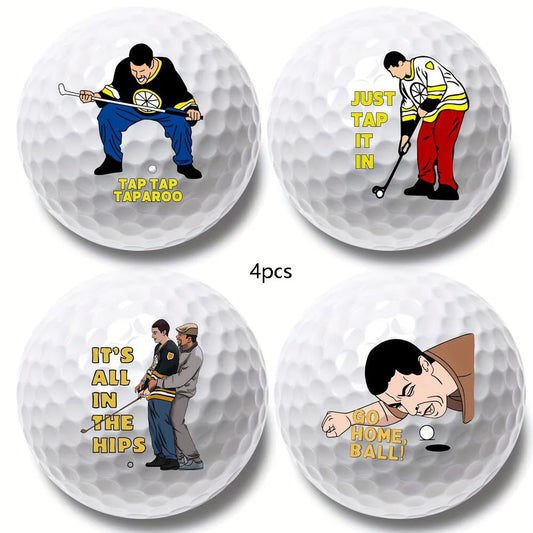 Hign-concerned Funny Golf Balls Gift Set 4 Count Pack