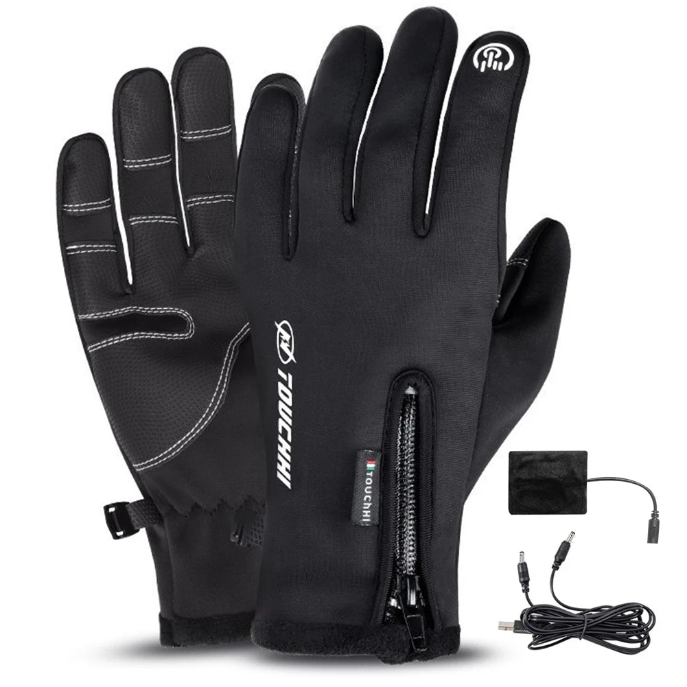 Shunmaii USB Heated Touch Screen Gloves Hand Warmer for Outdoors
