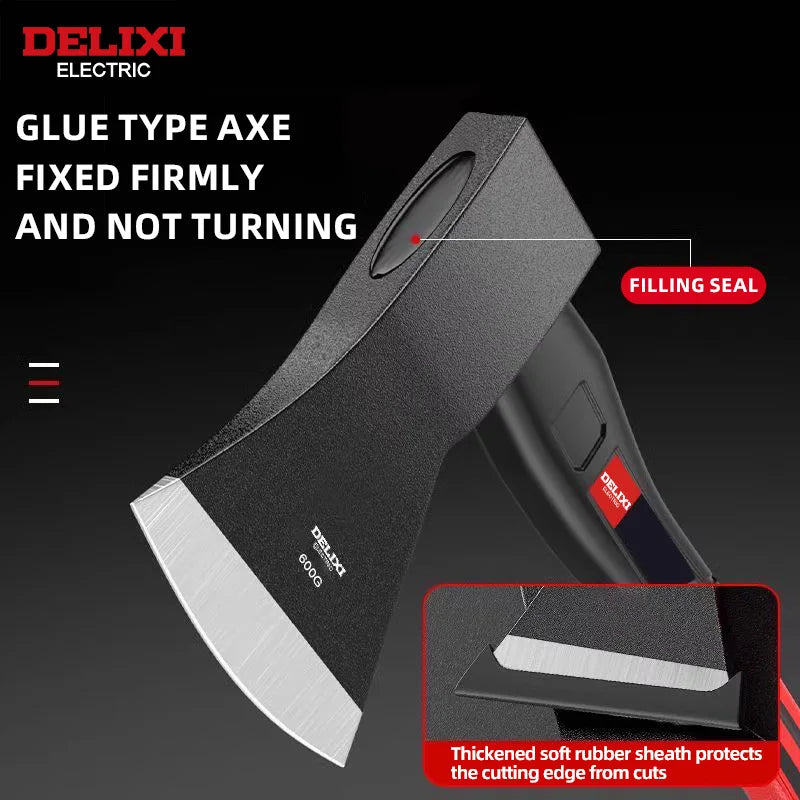 DELIXI ELECTRIC Chopping Axe With Blade Cover And Non Slip