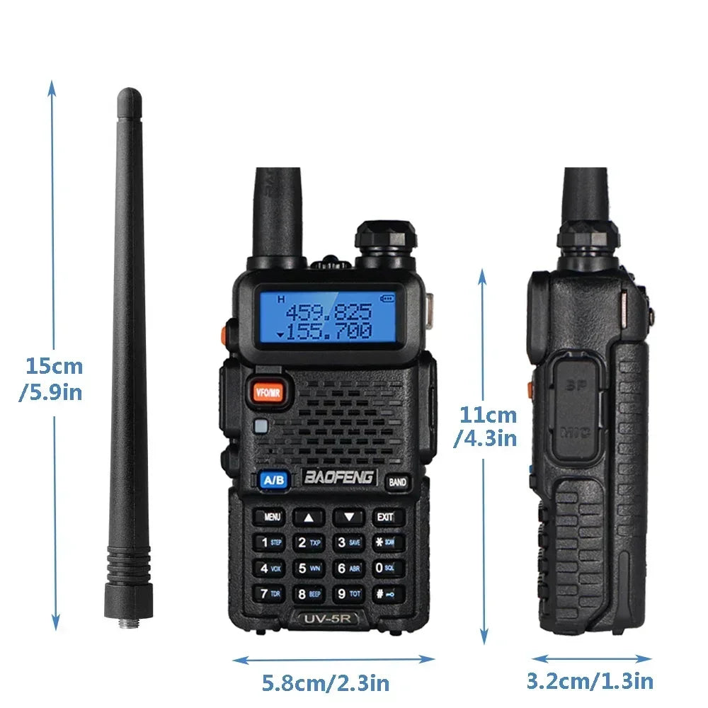 Baofeng UV-5R Dual Band Walkie Talkie 8W Long Range