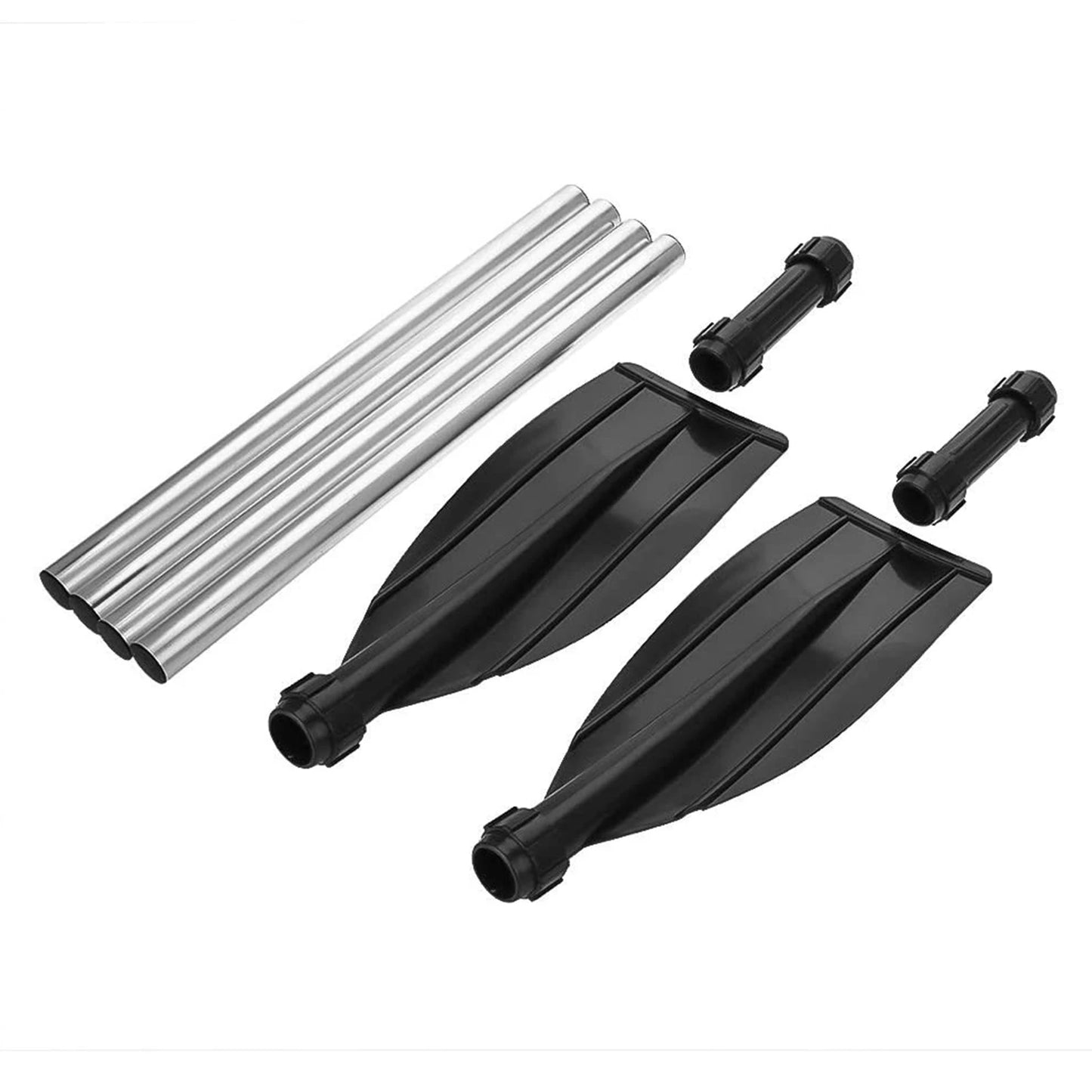 Aluminium Alloy Kayak Paddles Two Pack Detachable Lightweight Ribbed Blade