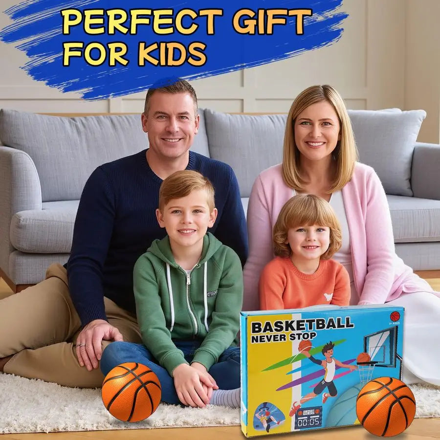 Basketball Hoop for Kids Over The Door Indoor Hoop with Electronic Scoreboard amp 3 Mini Balls, Birthday Gift for Boys Girls Age