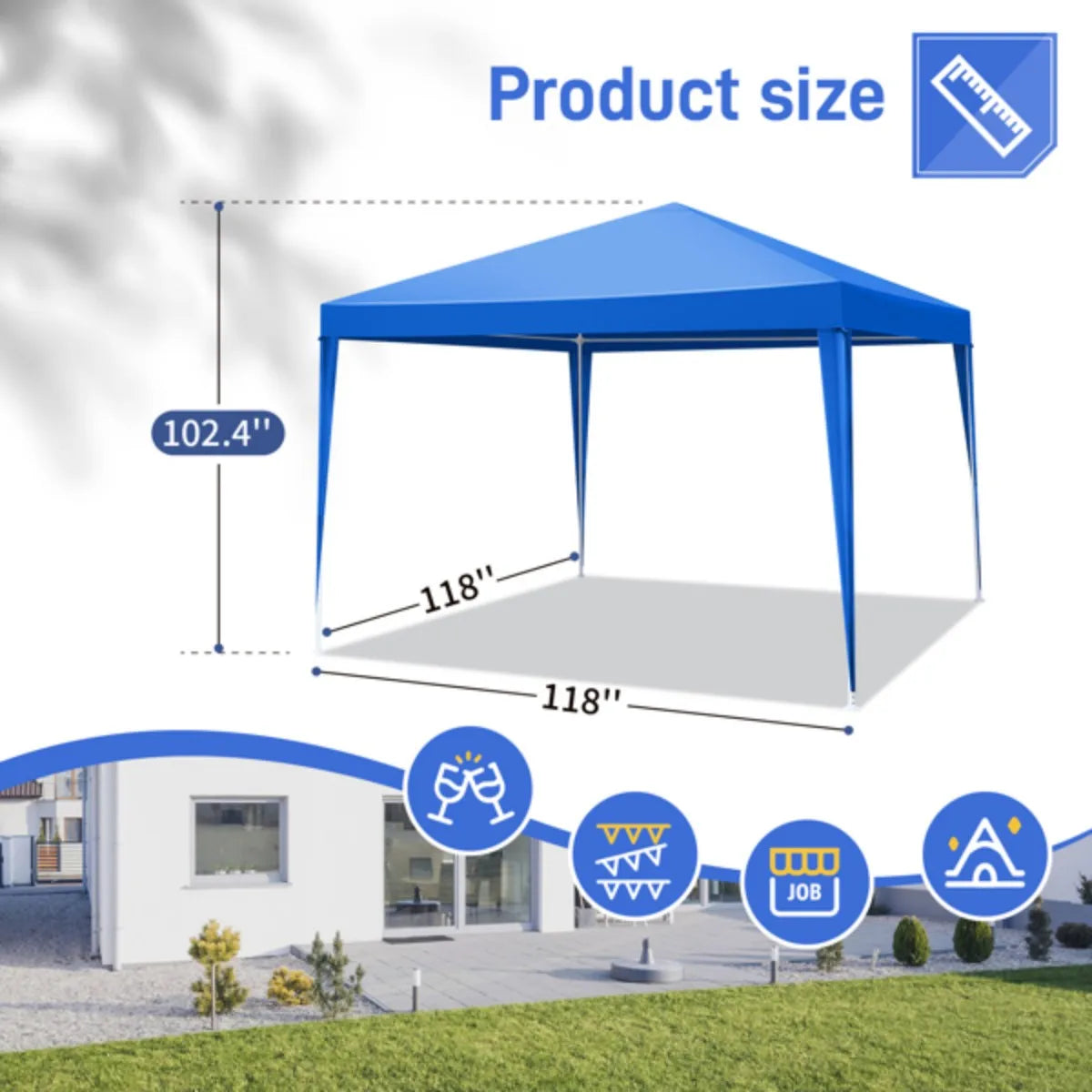 Building Camping Canopy Gazebo Waterproof Outdoor Shelter for Weddings
