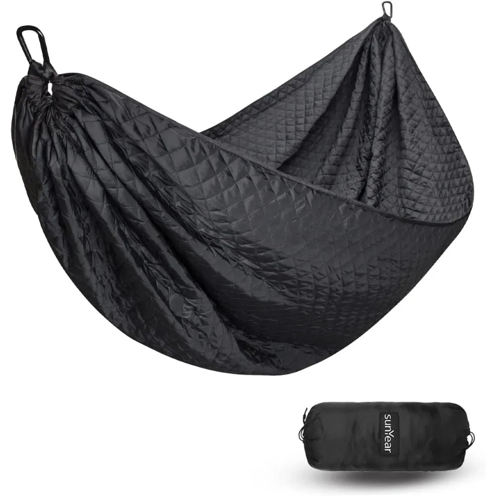 Sunyear Camping Hammock 4 Season Quilted Winter Hammock- Cozy and Durable, Best for Cold Weather