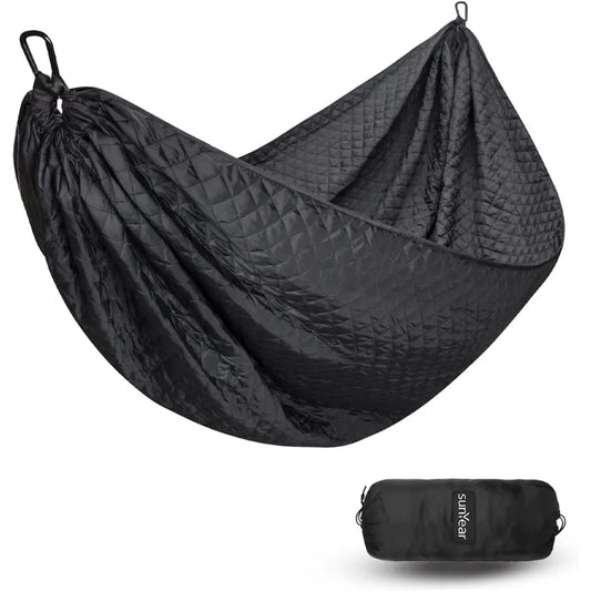 Sunyear Camping Hammock 4 Season Quilted Winter Hammock- Cozy and Durable, Best for Cold Weather