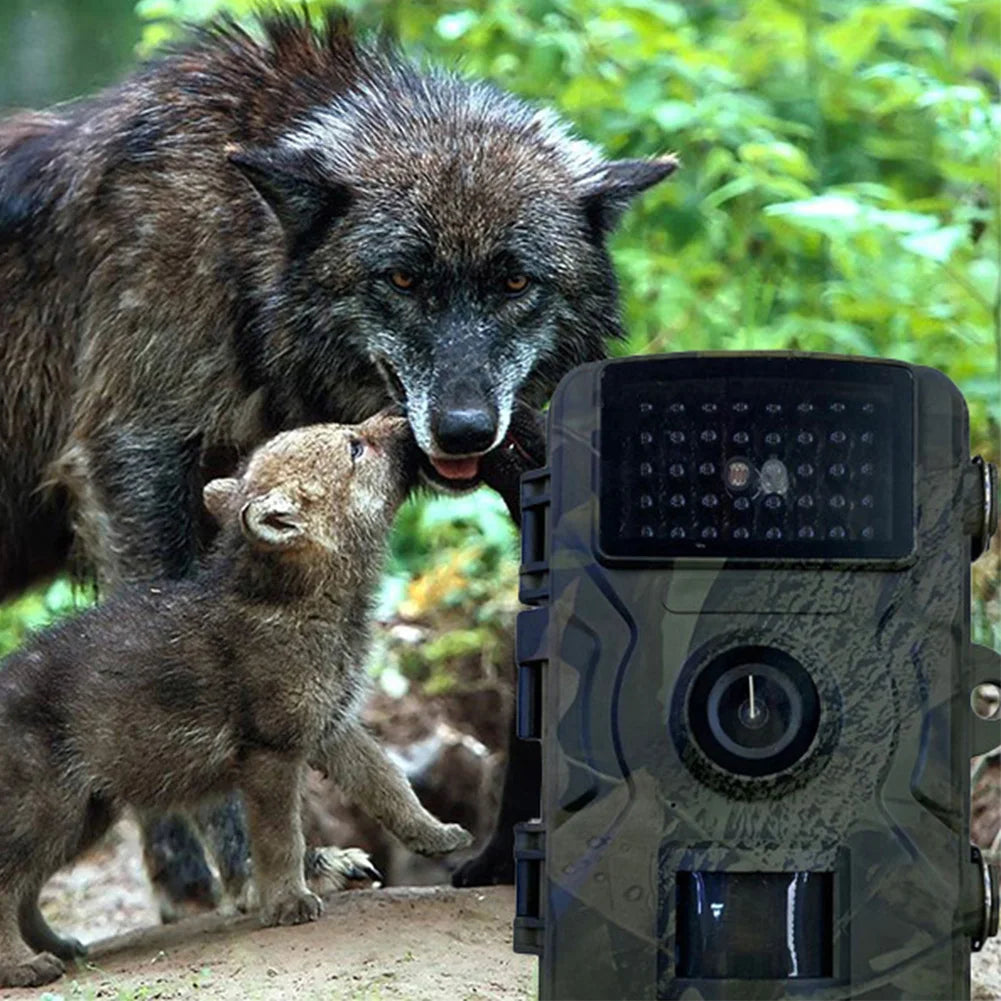 Hunting Trail Camera Waterproof Hunting Camera Motion Activated Infrared Night Vision Security Cam for Outdoor Wildlife Hunting