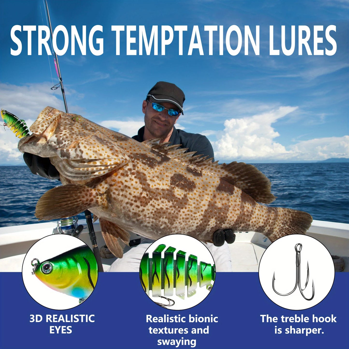 Fishing, Fishing Gear, Fishing Accessories and Equipment, 1 Set of 2025 Advent Calendar Fishing Holiday Countdown, 24-Piece Lure Series