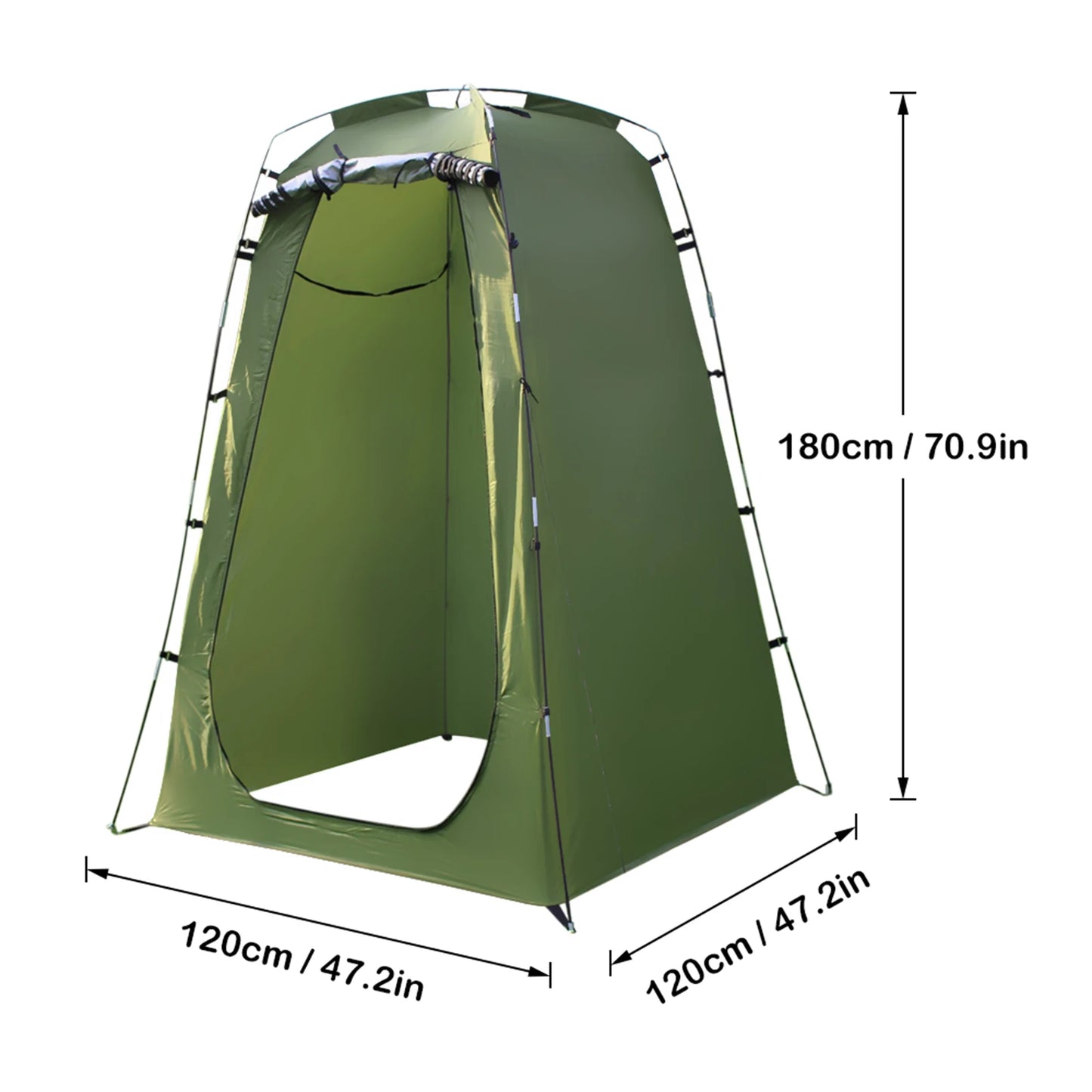 Portable Camping Tent for Shower 6FT Privacy Changing Room for Camping Biking Toilet Shower Beach Outdoor Shower Tent
