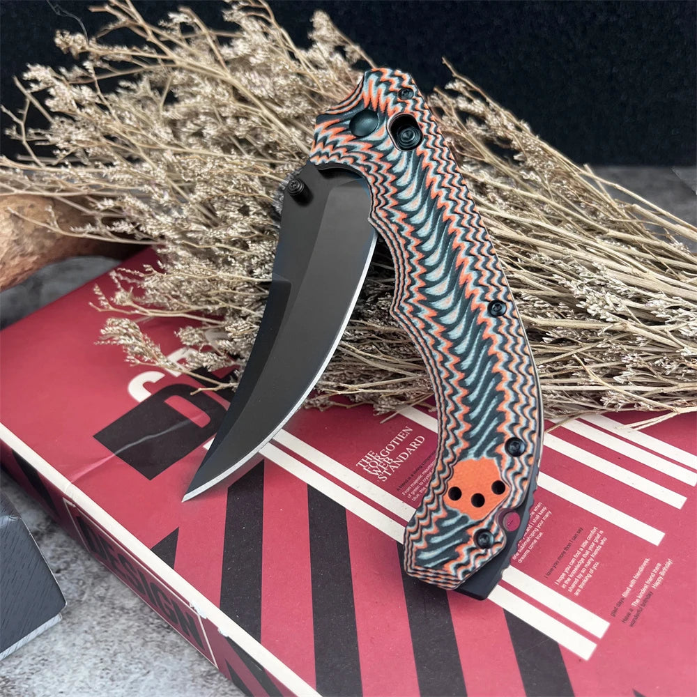The BM 865 Is A Daily Portable EEDC Folding Knife with A D2 Steel Blade and A G10 Handle and It Is An Outdoor Camping Tool