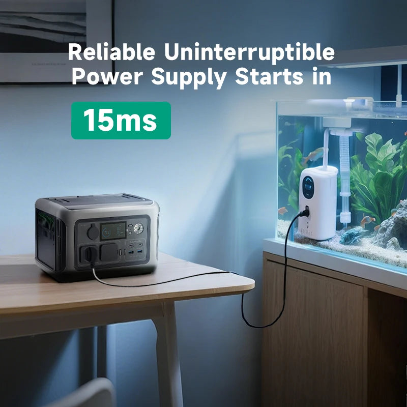 ALLPOWERS R600 Portable Powerstation 299wh LiFePO4 Battery with 600W AC Outlets for Outdoor